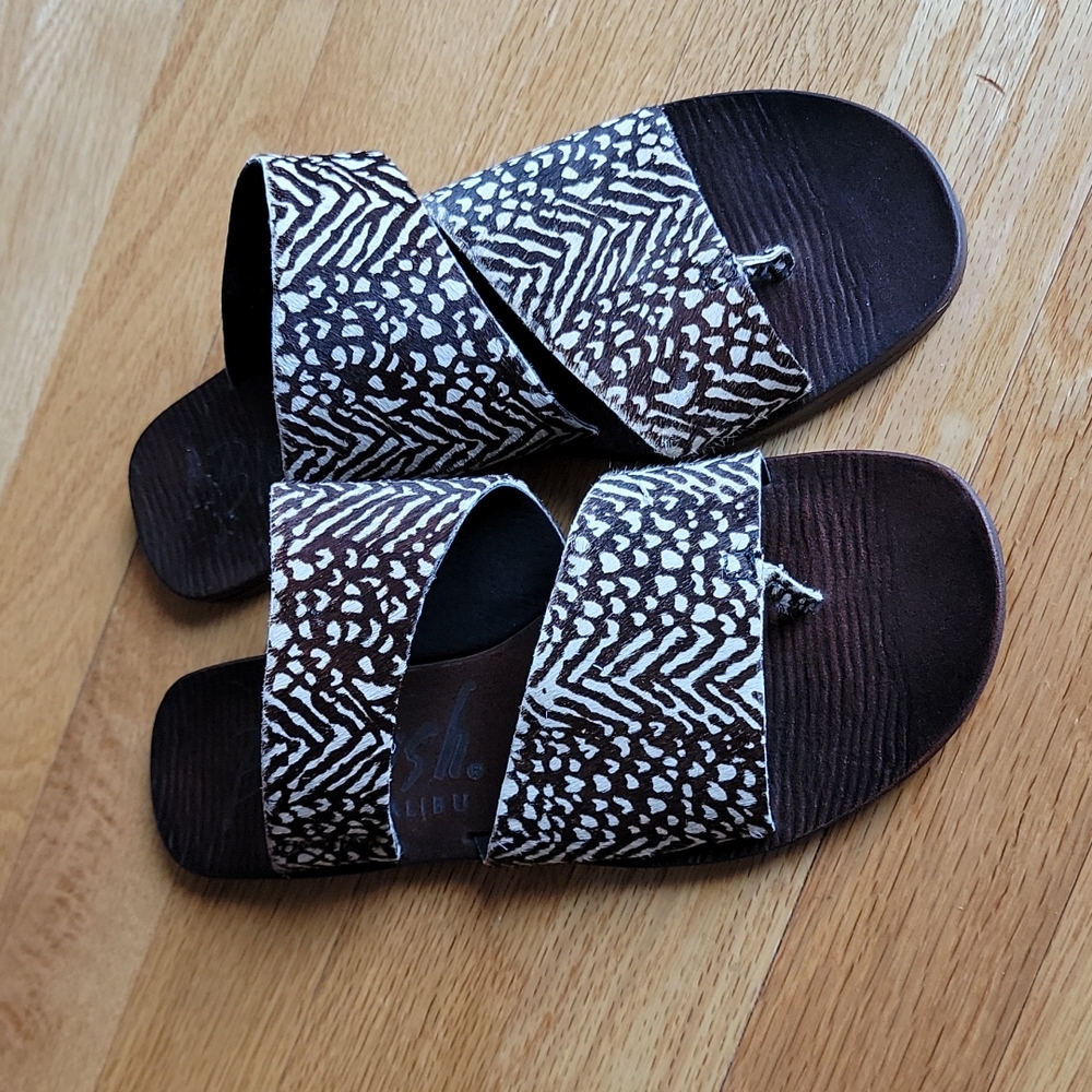 Blowfish Malibu Animal Print Sandals
